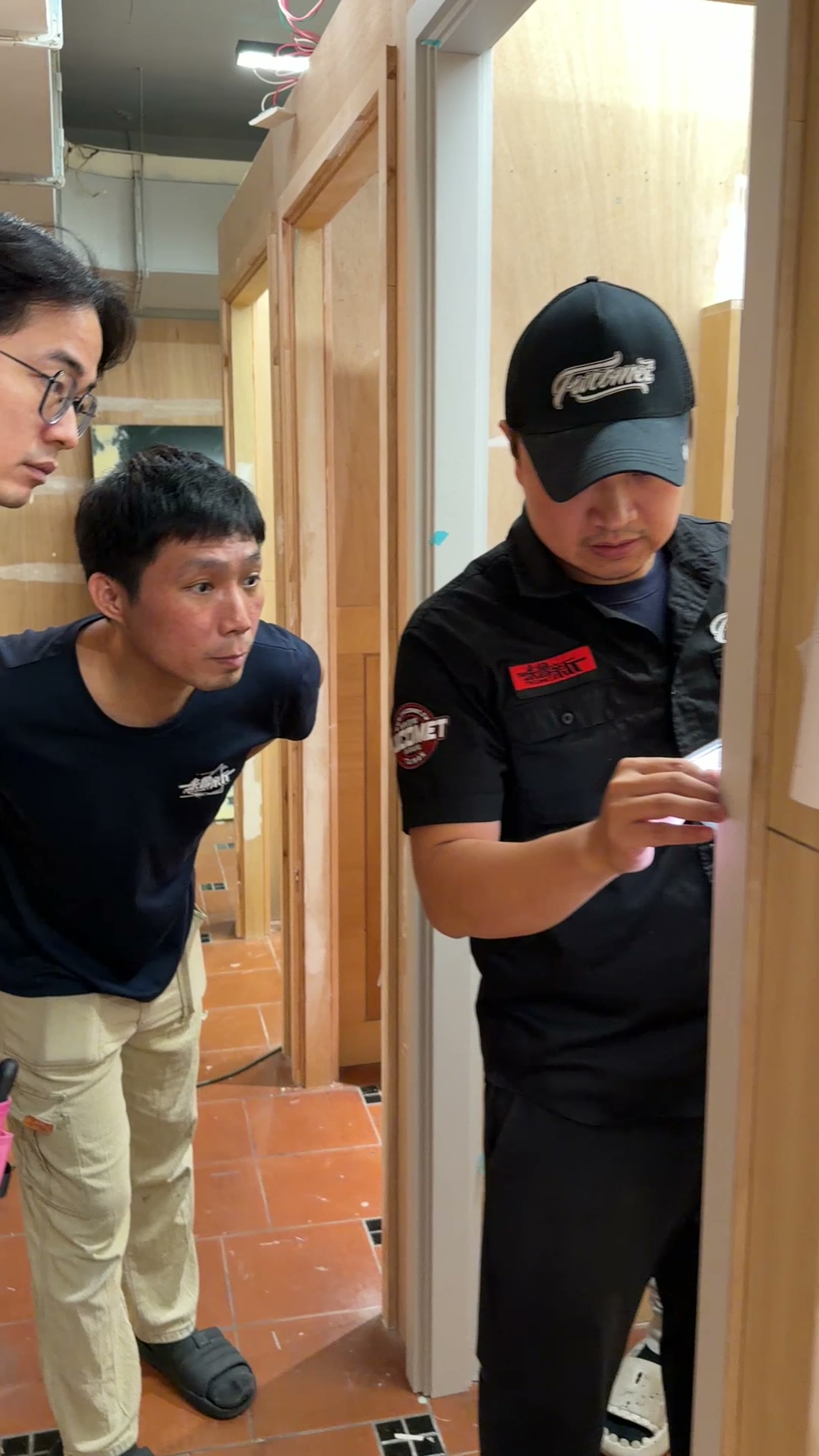 Instructor checking a student's work